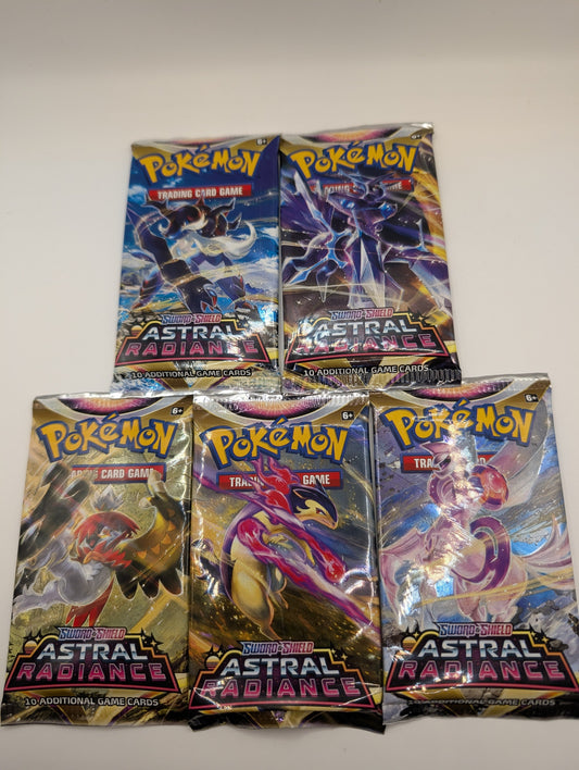 Pokemon Astral Radiance Booster Pack x 5 [Full Art Set] New/Sealed FRENLY BRICKS - Open 7 Days
