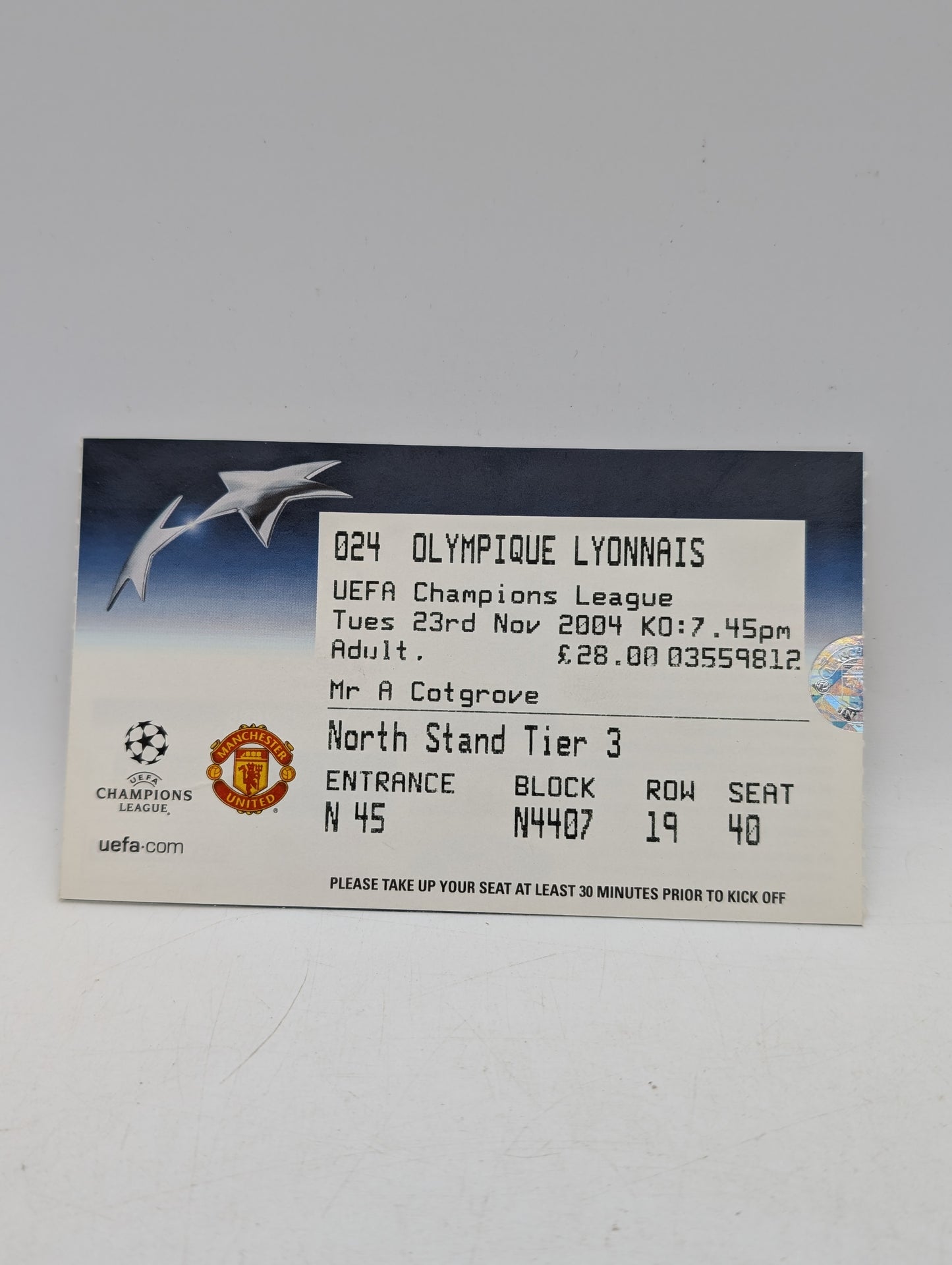Manchester United United Review Collection with Genuine Tickets