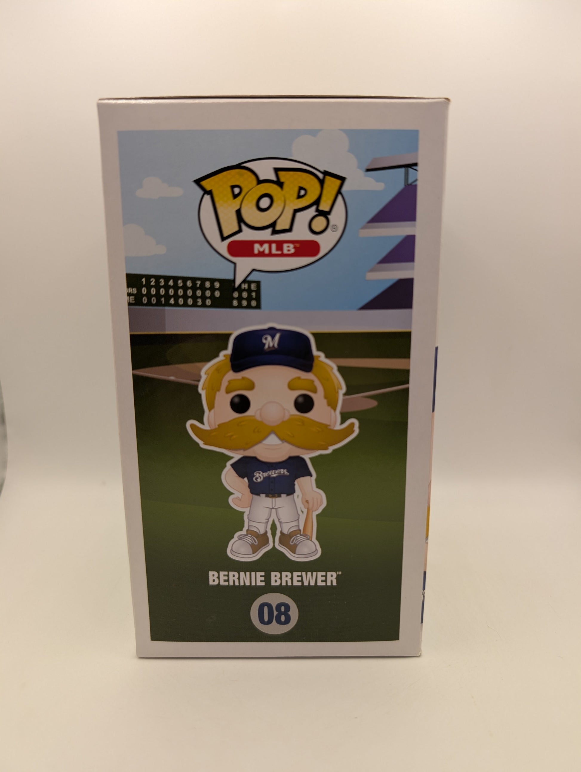 Funko Pop! MLB: BERNIE BREWER #08 Milwaukee Brewers Mascot Baseball FRENLY BRICKS - Open 7 Days