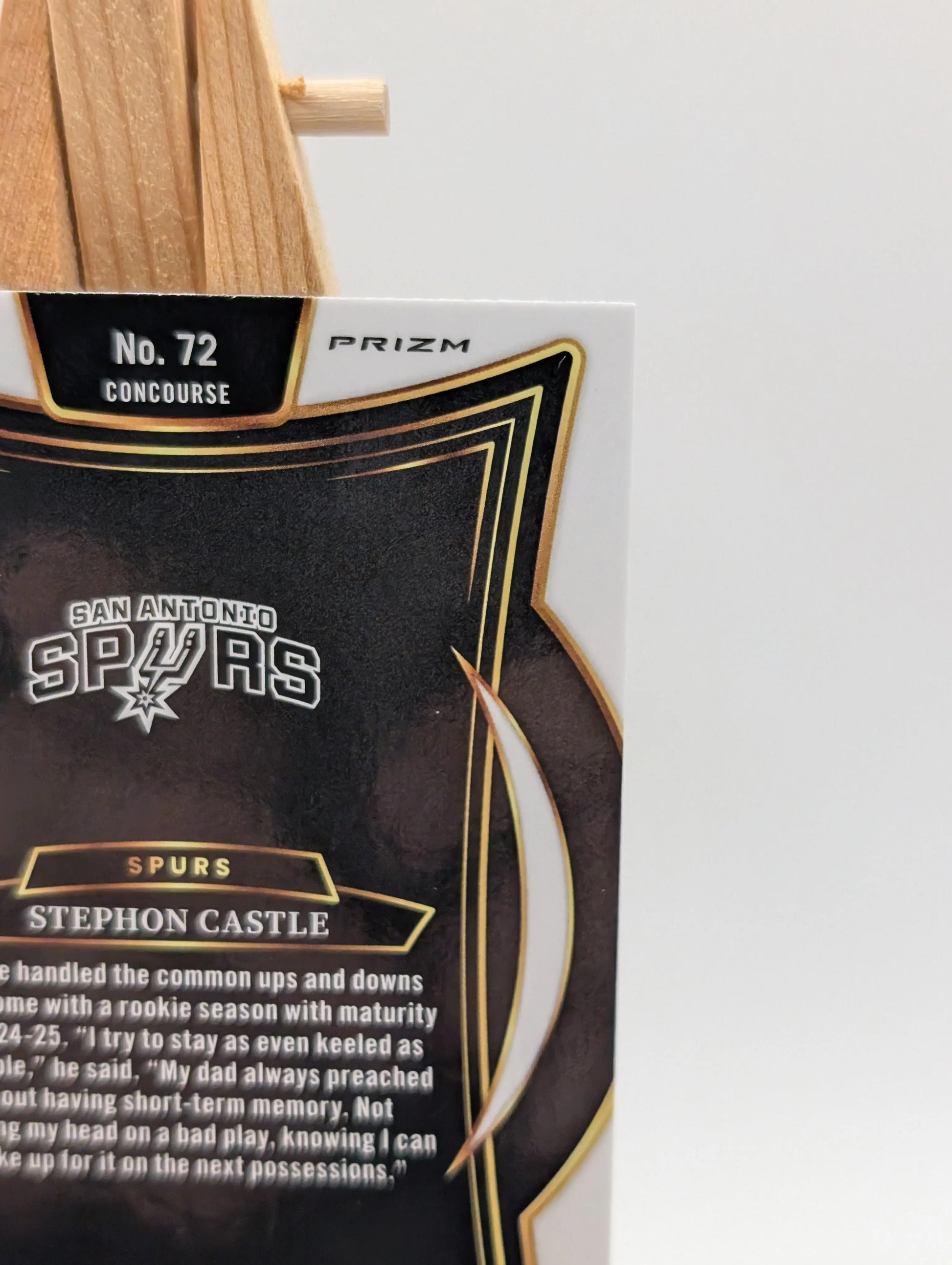 2024-25 Panini Select Concourse Stephon Castle #72 Cosmic Prizm (RC) Spurs FRENLY BRICKS - Open 7 Days