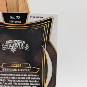 2024-25 Panini Select Concourse Stephon Castle #72 Cosmic Prizm (RC) Spurs FRENLY BRICKS - Open 7 Days