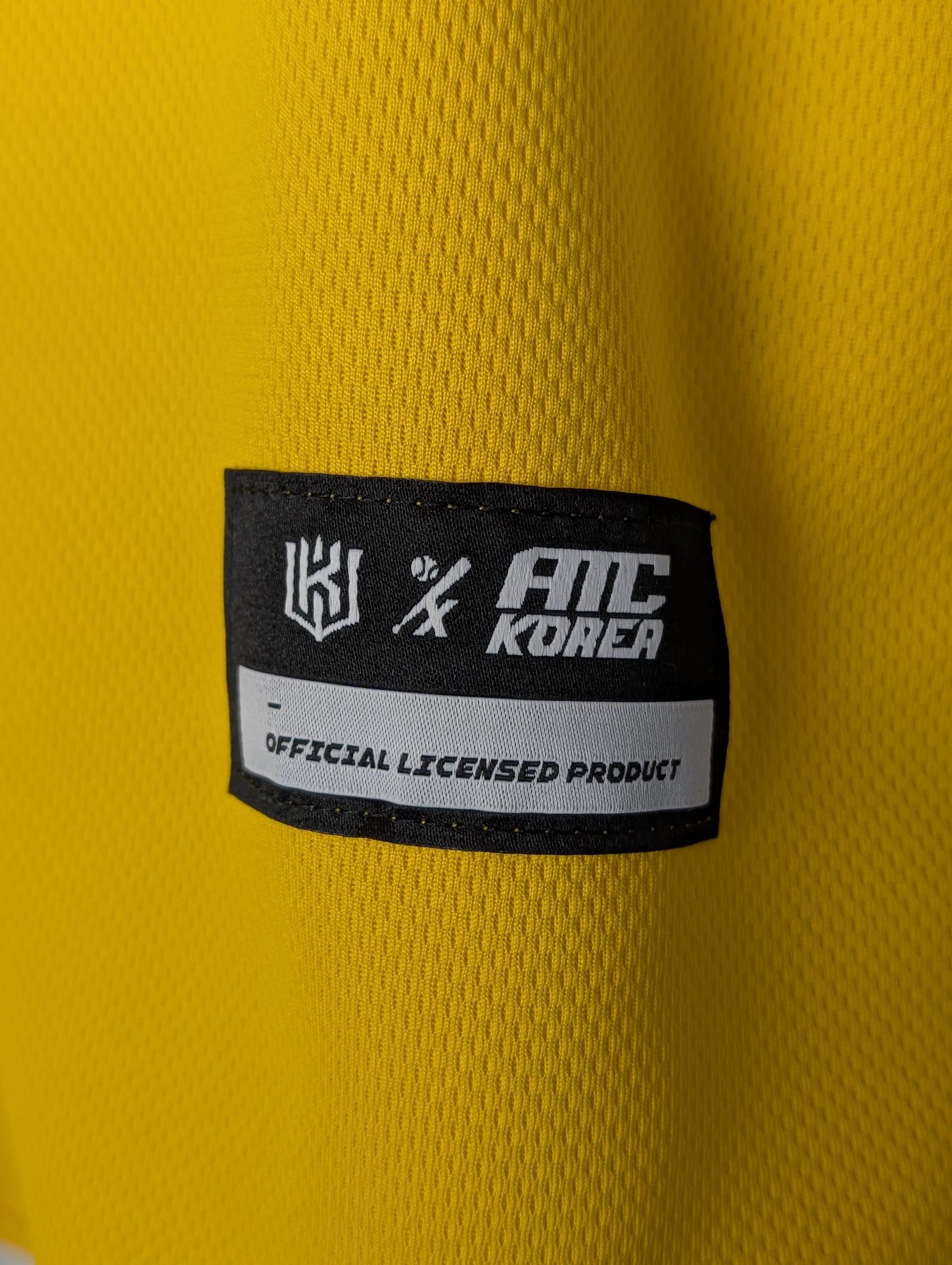 Korean Baseball KT Wiz Bright Yellow 2025 Pixel Uniform XXL Blank Jersey