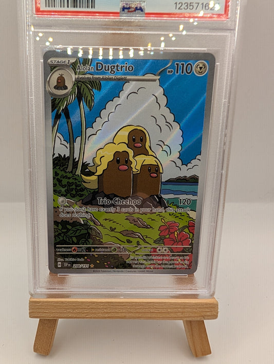 Pokemon 2024 Alolan Dugtrio 208/191 PSA 10 FRENLY BRICKS - Open 7 Days