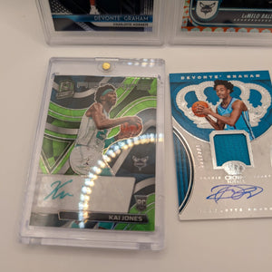 Charlotte Hornets NBA Basketball Card Lot, Rookies, Patch, Auto, Graded, Lamelo Ball #2 FRENLY BRICKS - Open 7 Days