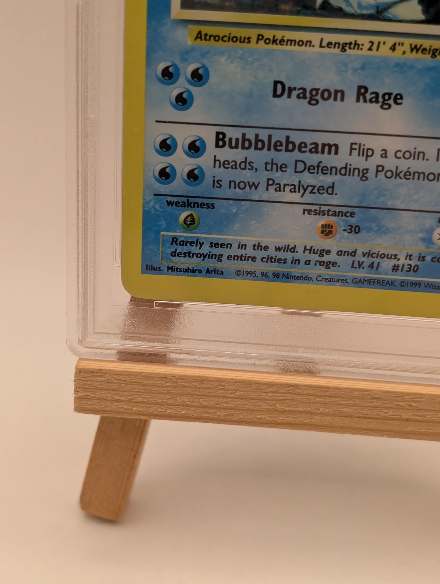 PSA 9 MINT Gyarados 6/102 Base Set Rare Holo Pokemon Card WOTC 1999 FADED FRENLY BRICKS - Open 7 Days