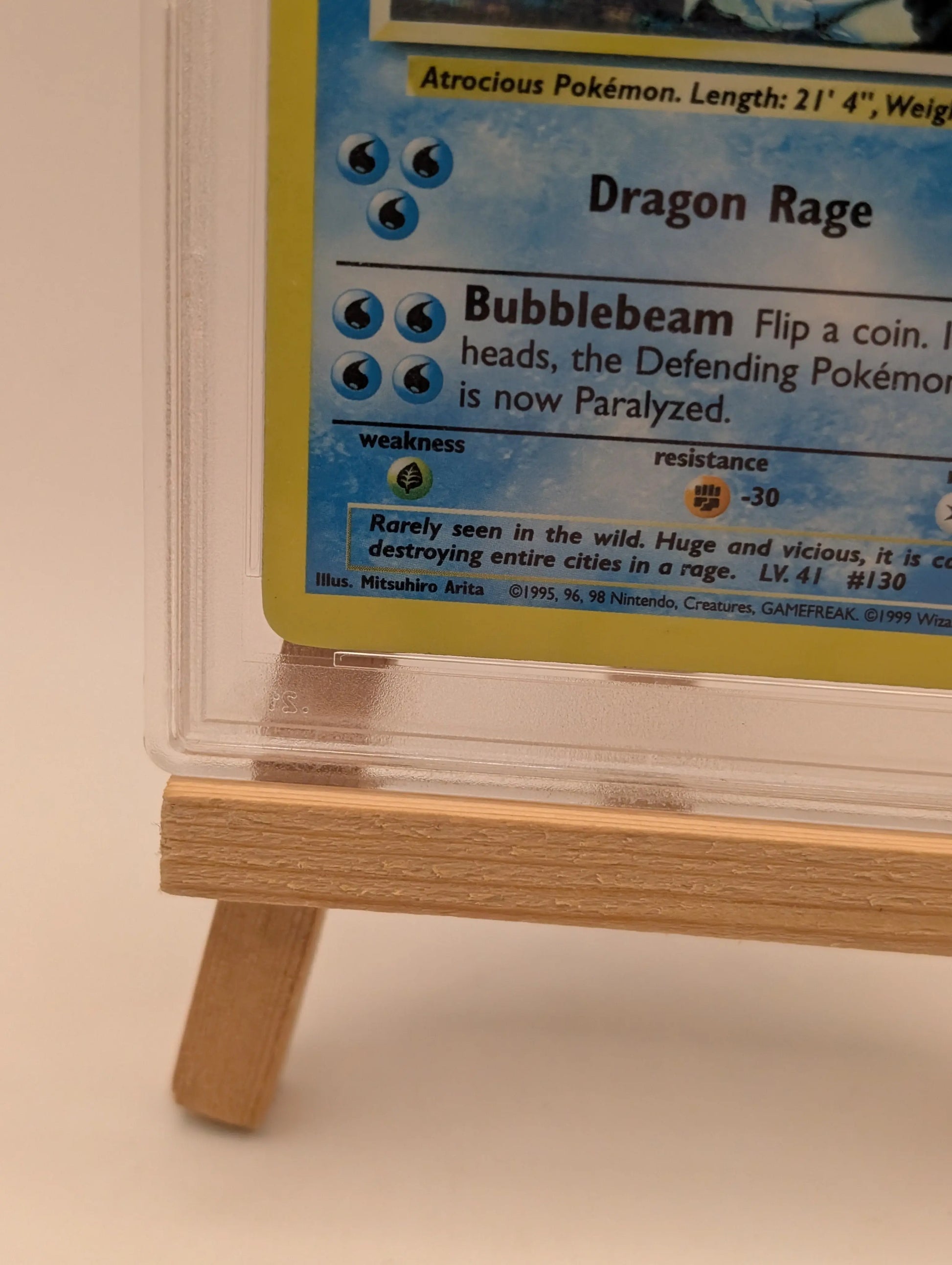 PSA 9 MINT Gyarados 6/102 Base Set Rare Holo Pokemon Card WOTC 1999 FADED FRENLY BRICKS - Open 7 Days