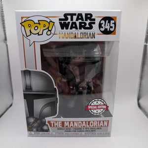 Pop Vinyl Funko Star Wars - Mandalorian 345 Special Edition Chrome FRENLY BRICKS - Open 7 Days