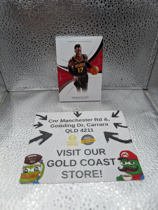 2018 Panini Immaculate DENNIS SCHRODER #25 /75 FRENLY BRICKS - Open 7 Days