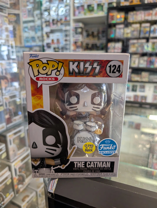 KISS - The Catman Glow in the Dark Pop! Vinyl Figure (RS) #124 FRENLY BRICKS - Open 7 Days