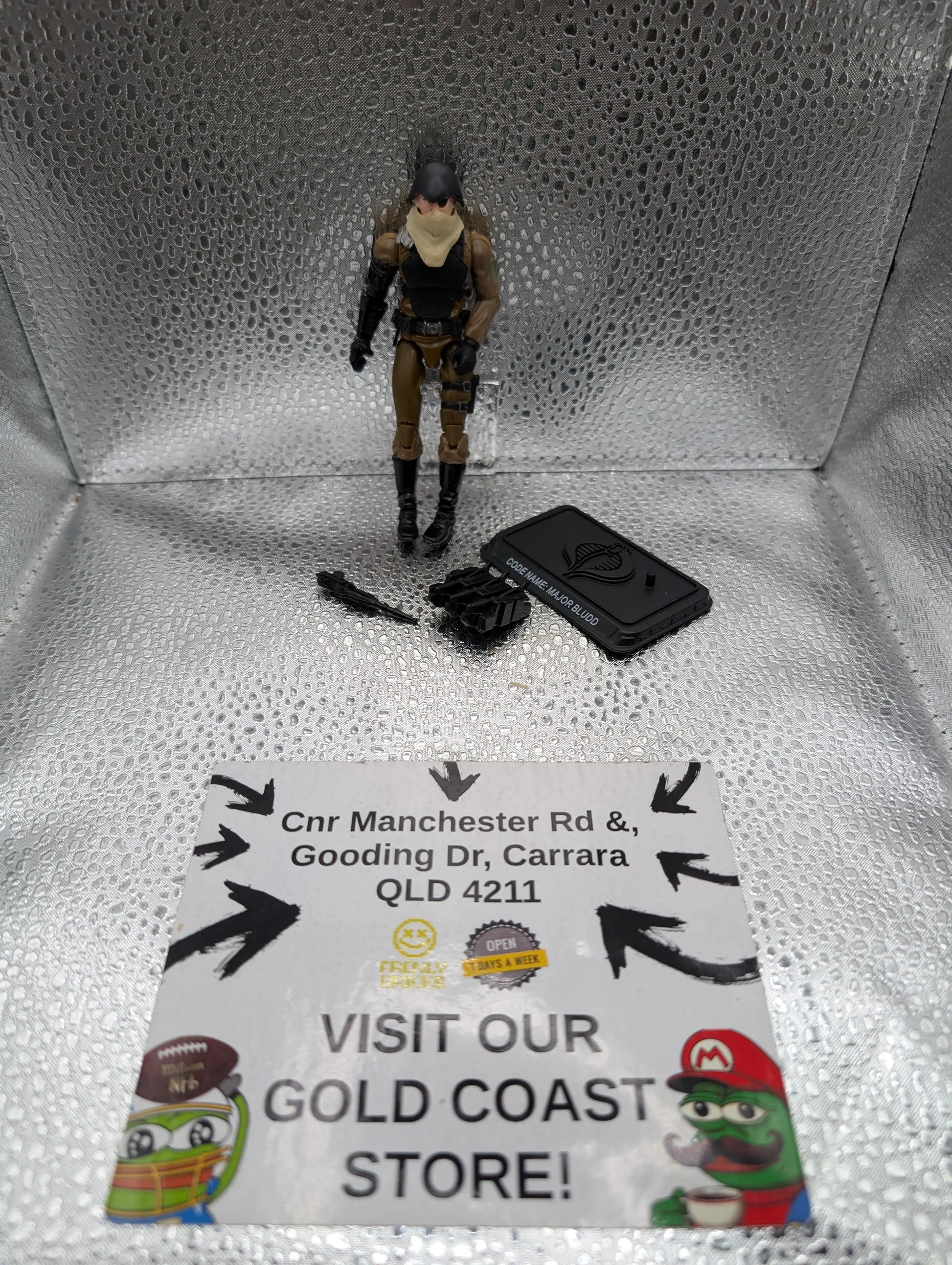 G.I. Joe 25th MAJOR BLUDD v9 Desert Assault Squad Loose 3.75" Action Figure FRENLY BRICKS - Open 7 Days