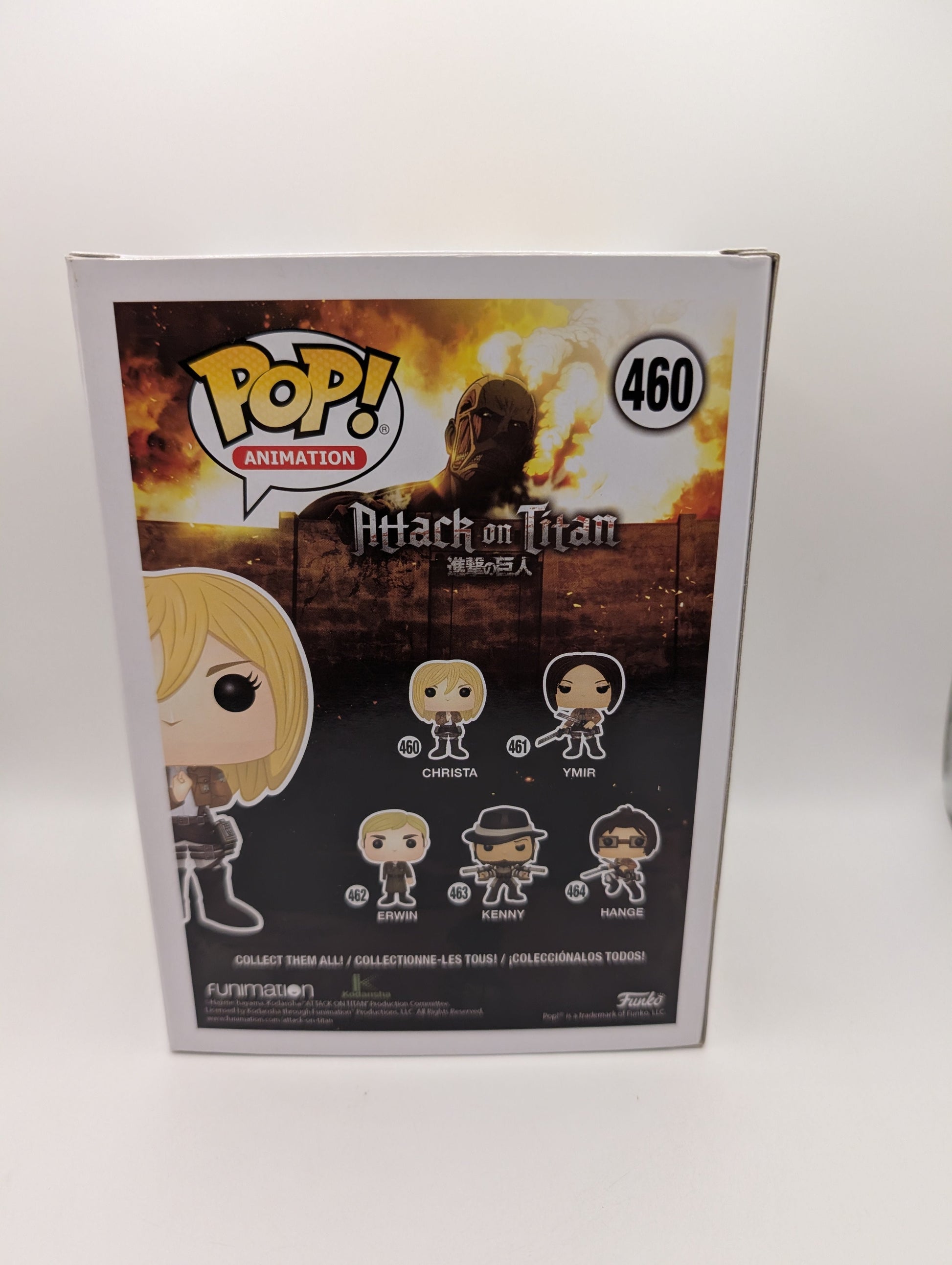 Funko Pop! Animation Attack on Titan Christa #460 FRENLY BRICKS - Open 7 Days