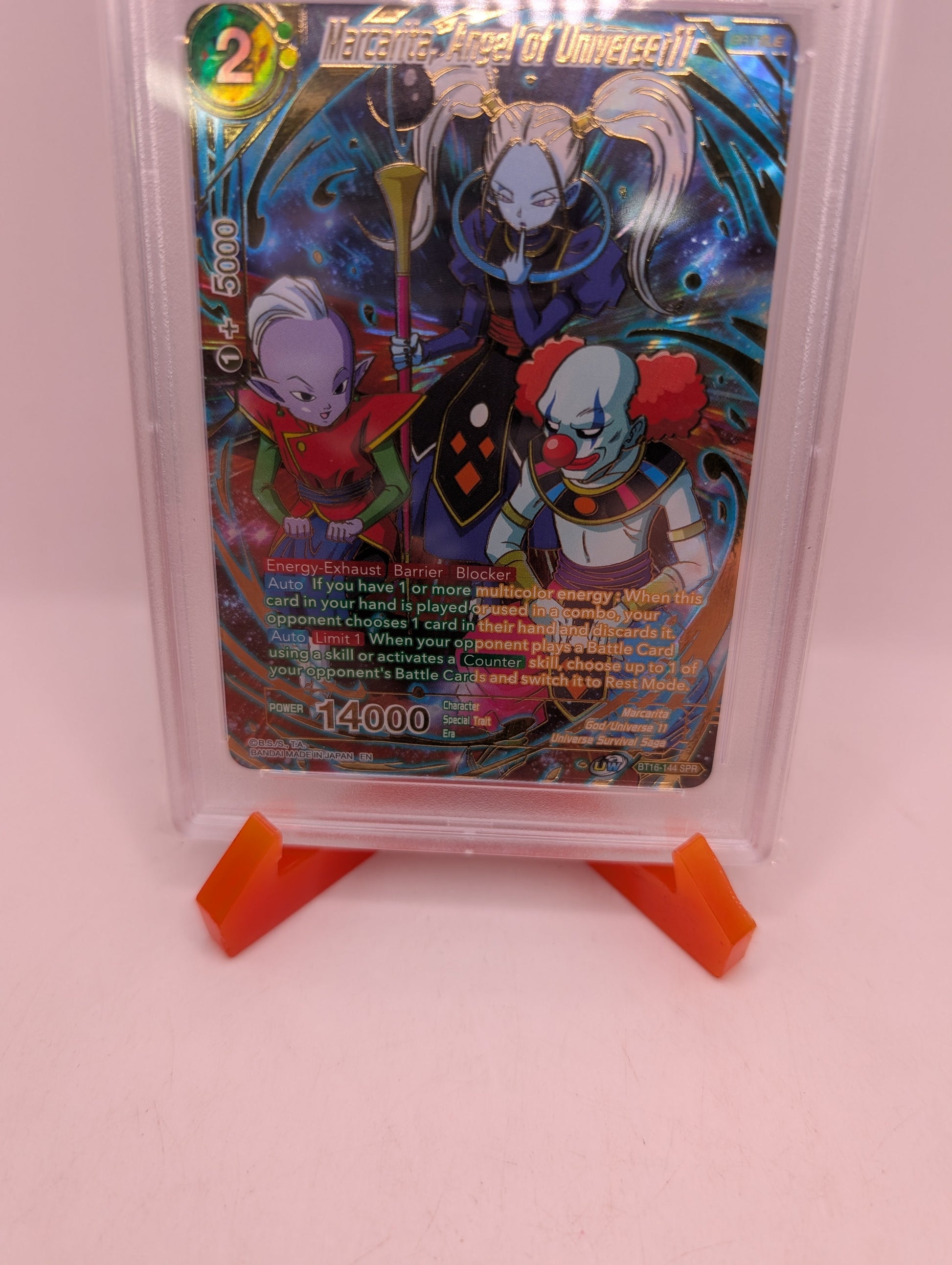 2022 DBS 16 Realm Of The Gods #BT16-144 Marcarita, Angel Of Universe 11 PSA 10 FRENLY BRICKS - Open 7 Days