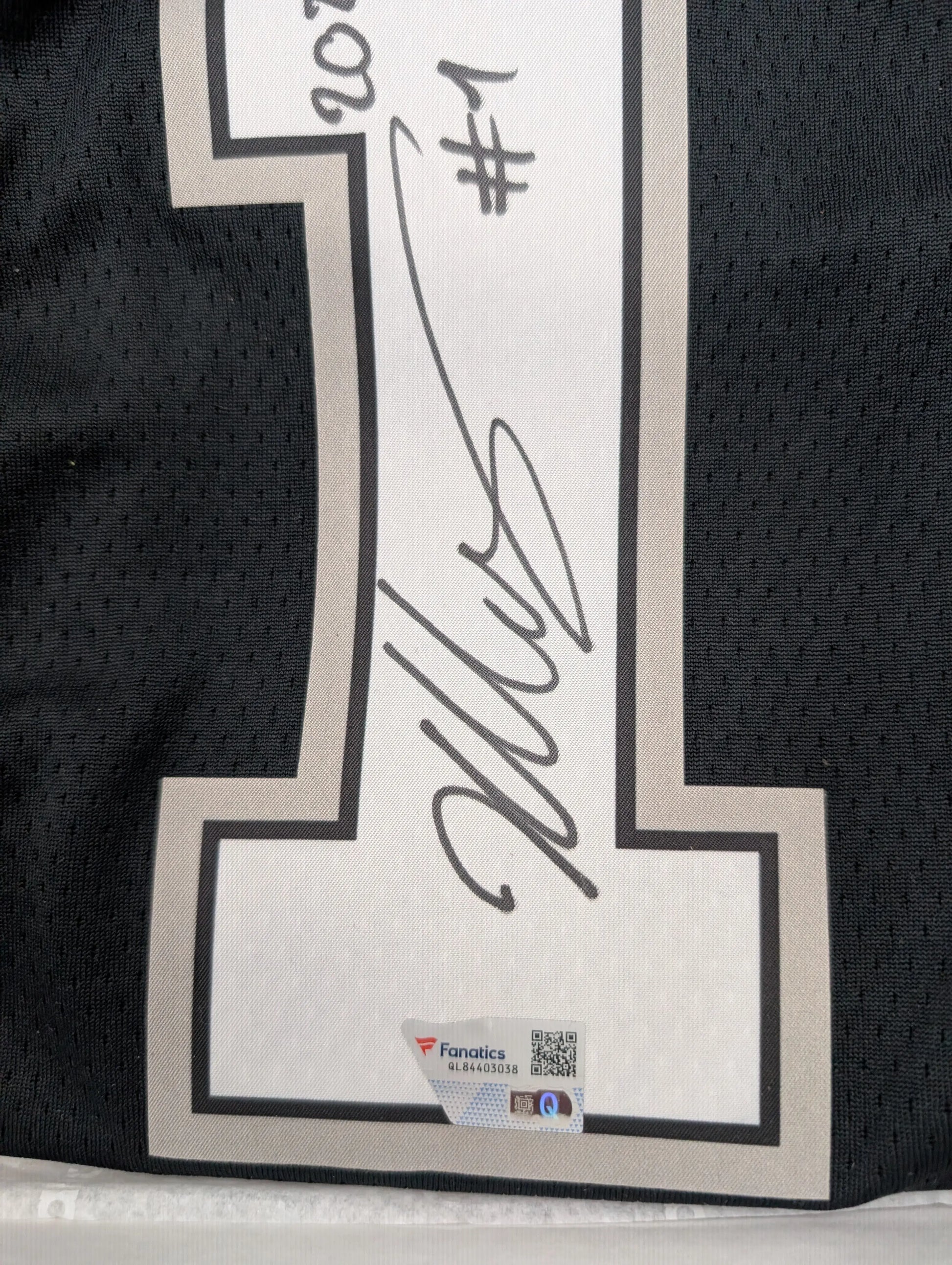 Victor Wembanyama Signed Nike Icon Jersey with 2023 #1 Pick Inscription Fanatics FRENLY BRICKS - Open 7 Days