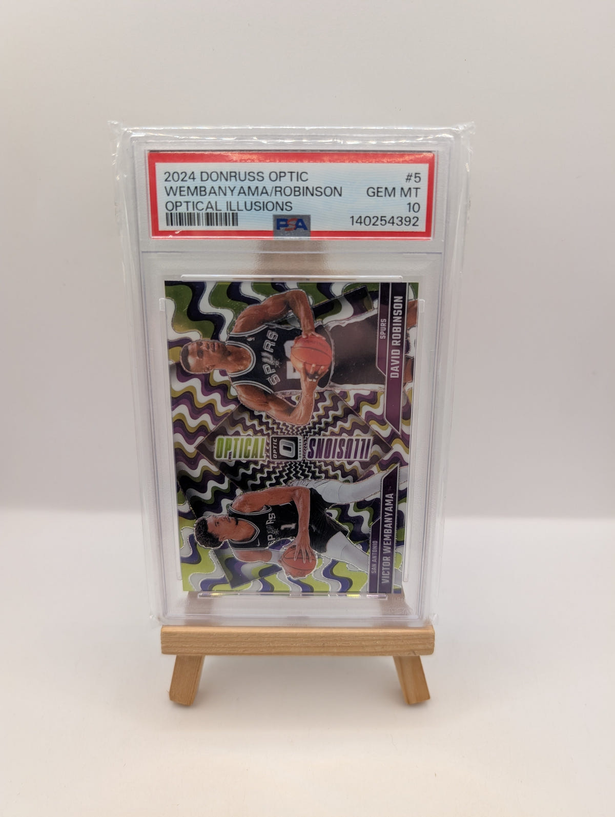 2024-25 Donruss Optic Victor Wembanyama David Robinson Optical Illusions PSA 10 FRENLY BRICKS - Open 7 Days image 1