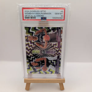 2024-25 Donruss Optic Victor Wembanyama David Robinson Optical Illusions PSA 10 FRENLY BRICKS - Open 7 Days