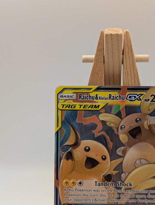 Pokemon Card Raichu & Alolan Raichu GX 54/236 Tag Team NM FRENLY BRICKS - Open 7 Days