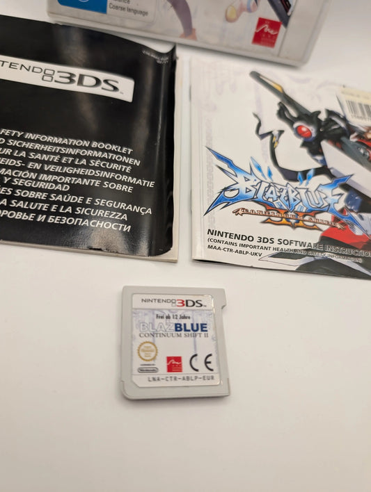 BlazBlue Continuum Shift II PAL Nintendo 3DS Used, Manual, Game, Case FRENLY BRICKS - Open 7 Days