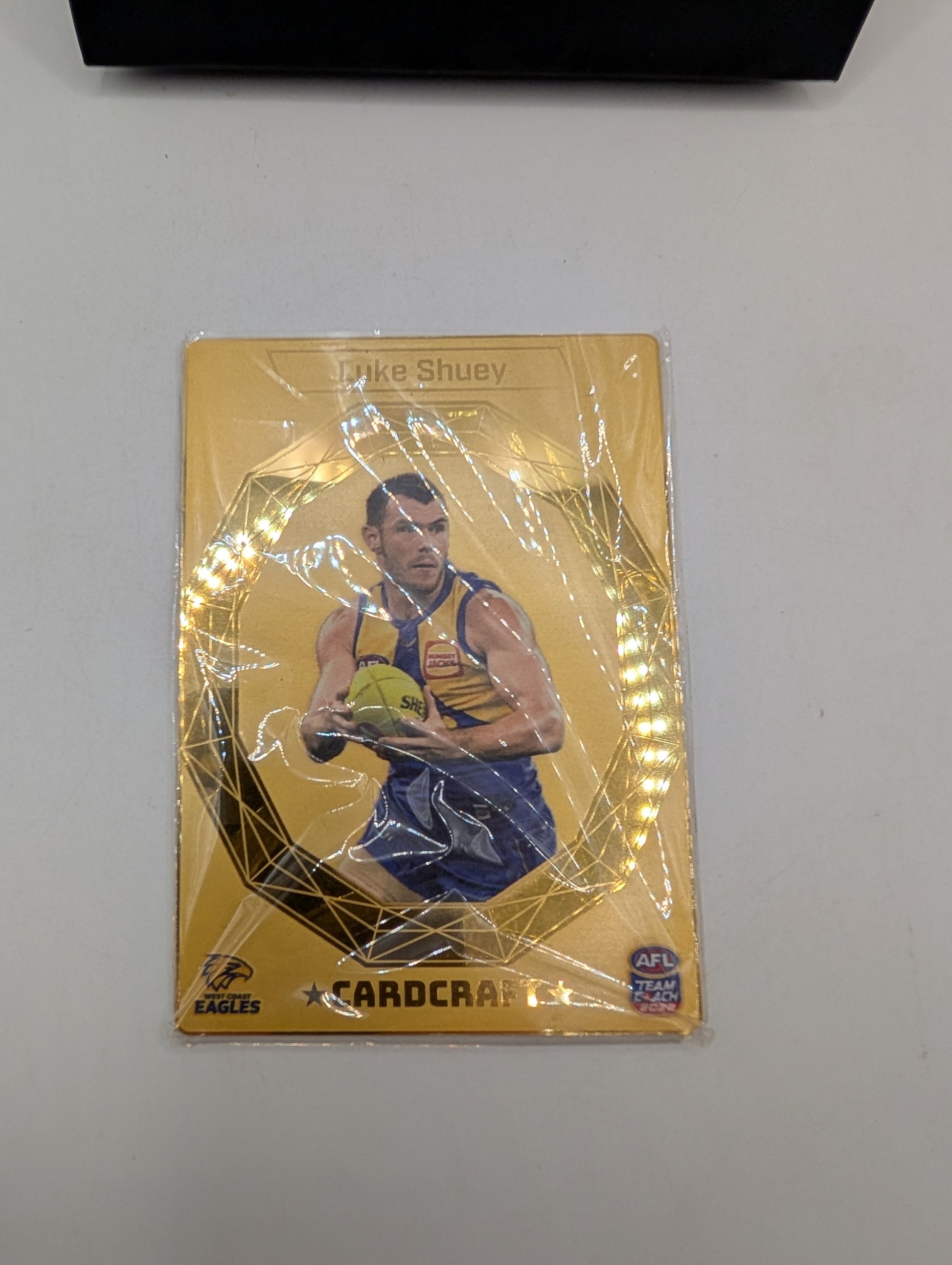 Luke Shuey 24k Gold Card Craft 2025 Teamcoach AFL Footy Card West Coast Eagles