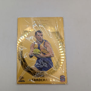 Luke Shuey 24k Gold Card Craft 2025 Teamcoach AFL Footy Card West Coast Eagles