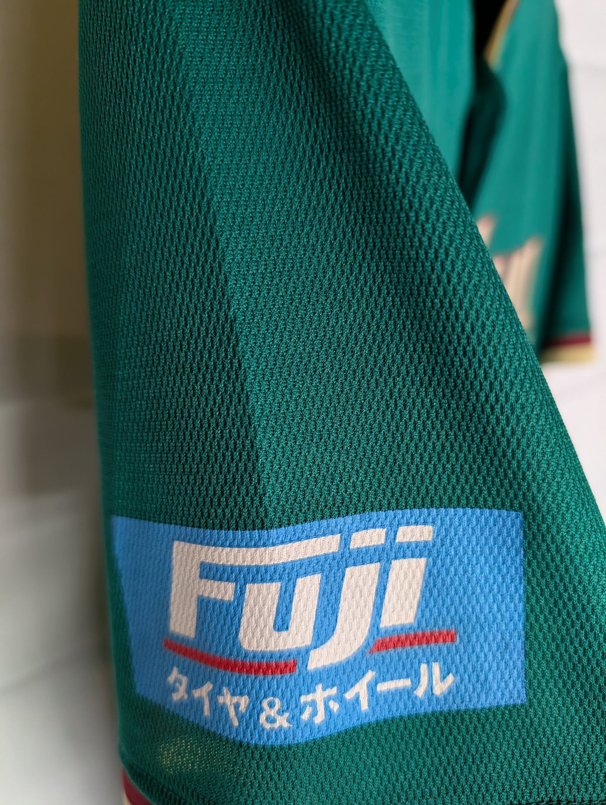 Nippon Baseball Tohoku Rakuten "Matsui #7" Greens Jersey Fuji Sponsor Large