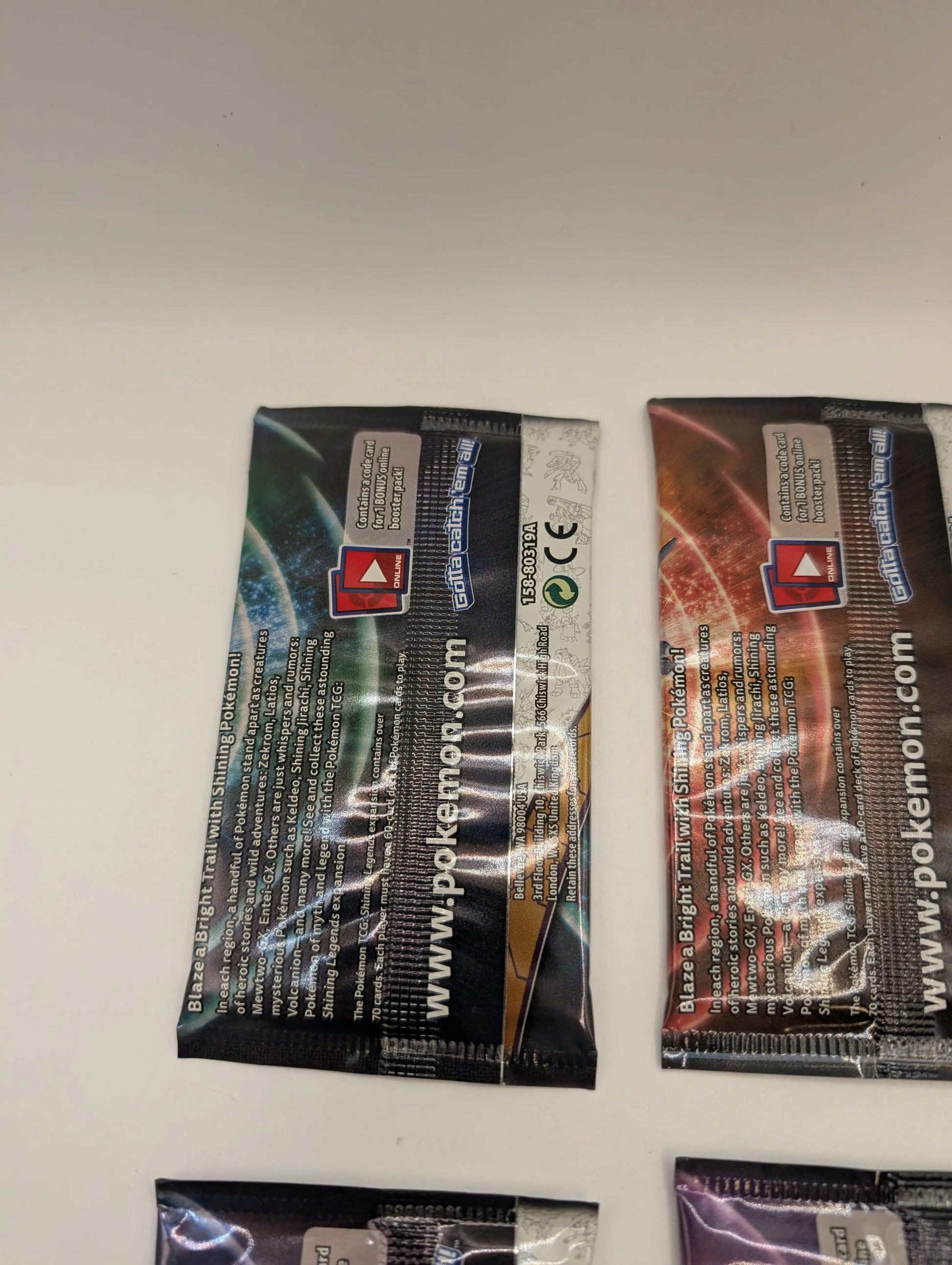 Pokemon Shining Legends Booster Packs Art Set x4 New & Sealed Sun Moon, photo 6 image 6