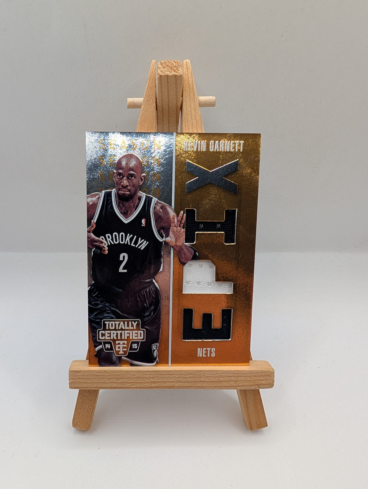 2014-15 Totally Certified Kevin Garnett EPIX Play Memorabilia Jersey Gold #/10 FRENLY BRICKS - Open 7 Days image 1