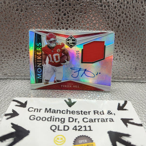 2020 Panini Limited - Tyreek Hill PATCH AUTO /25 Material Monikers FRENLY BRICKS - Open 7 Days