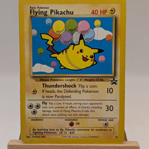 Pokemon 2001 Flying Pikachu Black Star WOTC Promo Card 25 MP FRENLY BRICKS - Open 7 Days