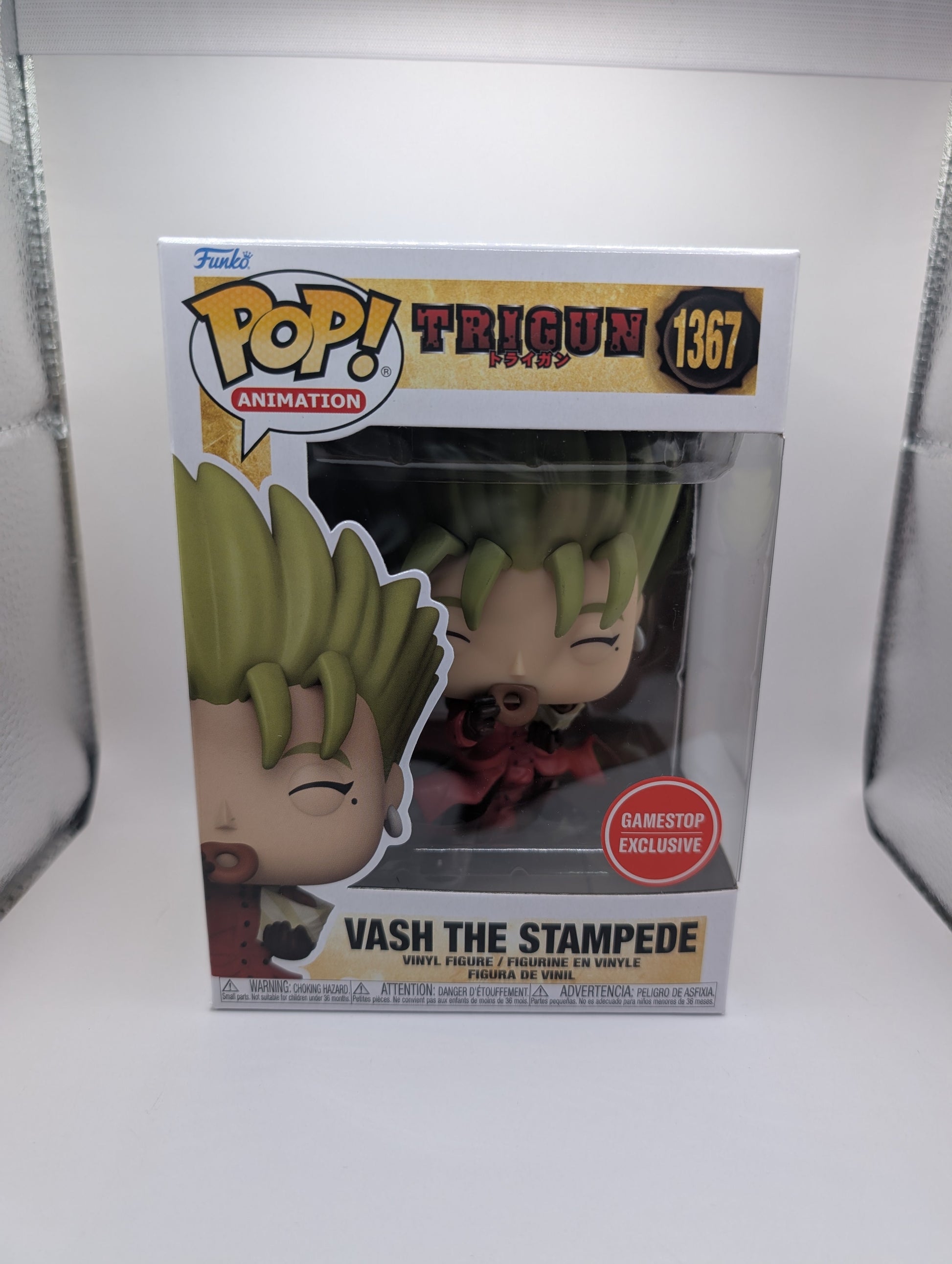 Funko Pop Animation Trigun Vash the Stampede #1367 GAMESTOP EXCLUSIVE FRENLY BRICKS - Open 7 Days
