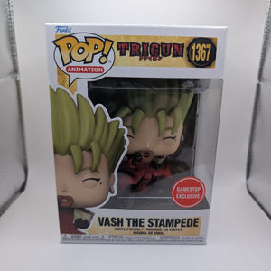 Funko Pop Animation Trigun Vash the Stampede #1367 GAMESTOP EXCLUSIVE FRENLY BRICKS - Open 7 Days