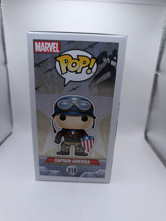 Funko Pop! Vinyl Captain America #219 2017 Spring Convention Exclusive FRENLY BRICKS - Open 7 Days