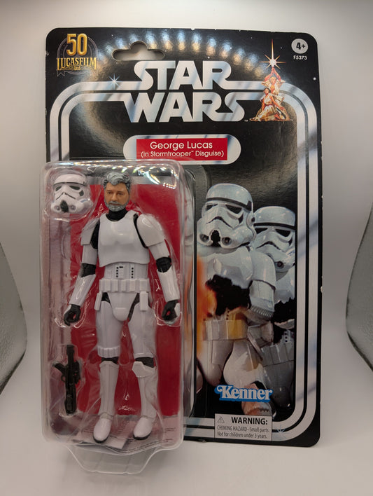 STAR WARS BLACK SERIES 50TH GEORGE LUCAS IN STORMTROOPER DISGUISE 6" FIGURE FRENLY BRICKS - Open 7 Days