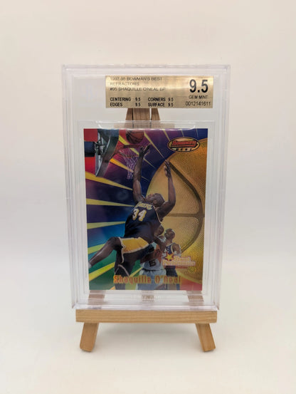 1997 Bowmans Best Refractor Shaquille O’Neal #95 LAKERS BGS 9.5 FRENLY BRICKS - Open 7 Days