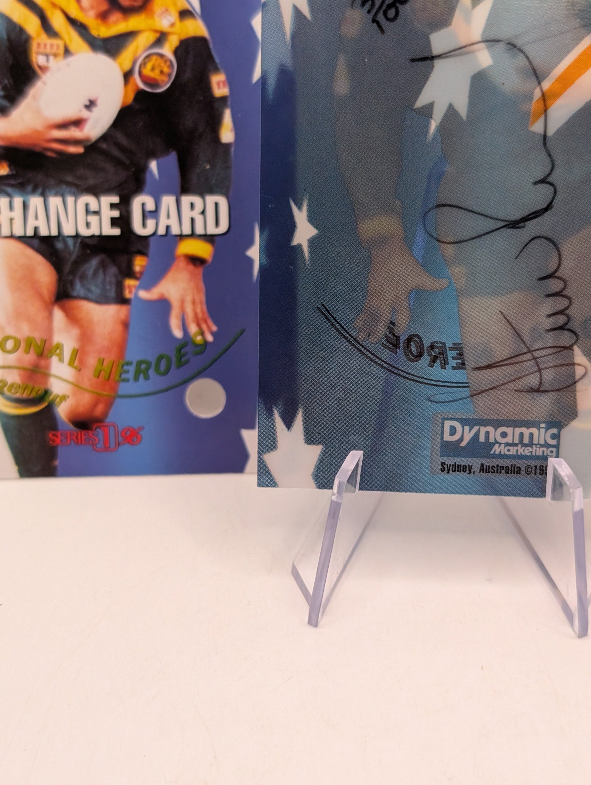 1996 Dynamic Rugby League National Heroes NH5 Steve Renouf Redemption/Auto/Cert FRENLY BRICKS - Open 7 Days