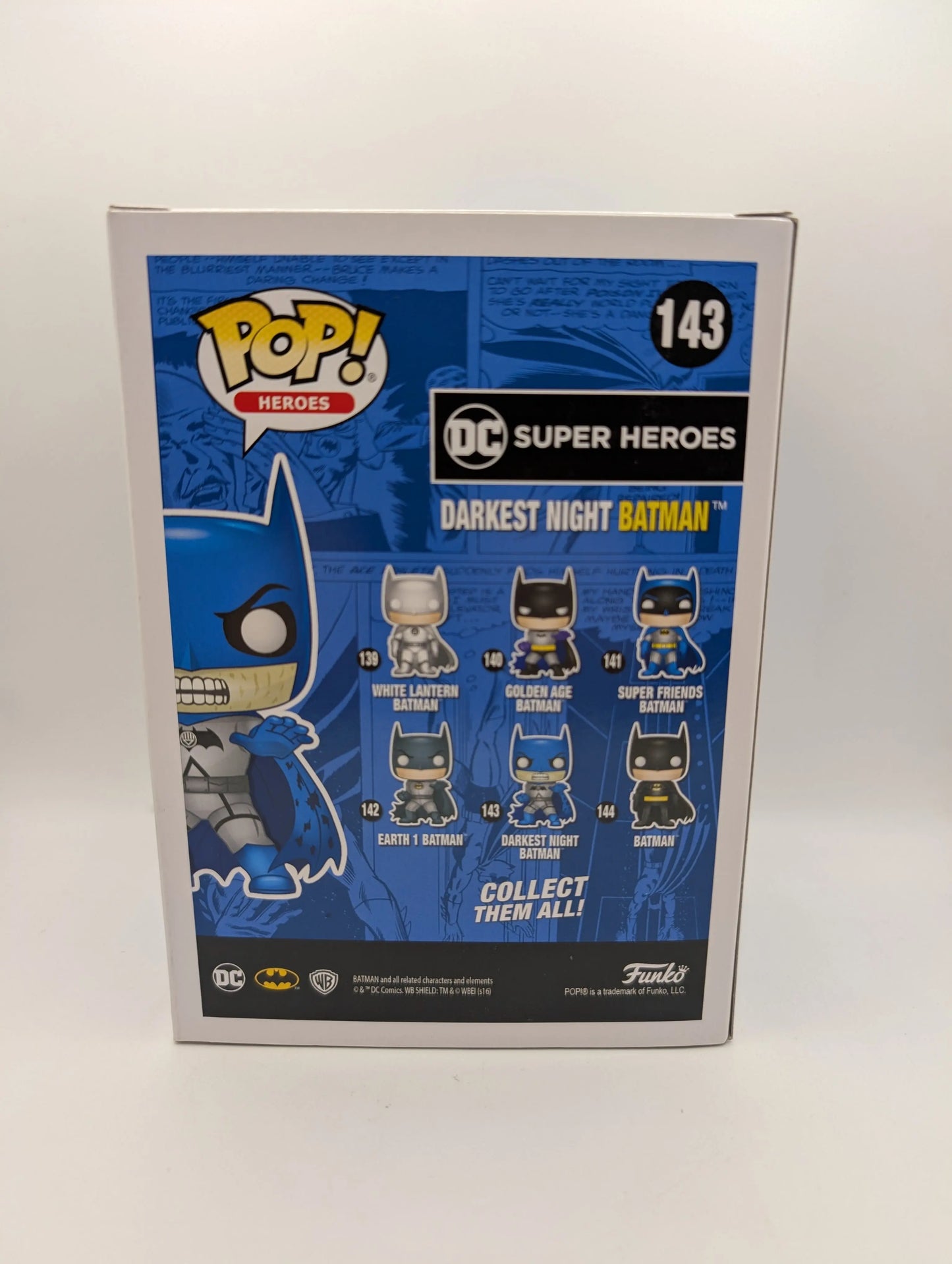 Funko Pop Vinyl DC Pop Heroes #143 Darkest Night Batman Limited Edition NYCC 2016 FRENLY BRICKS - Open 7 Days
