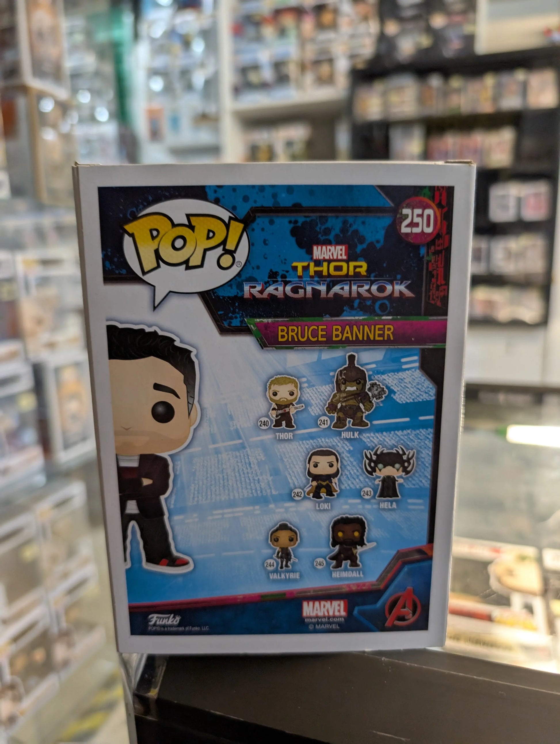 Bruce Banner 250 ~ Marvel: Thor - Ragnarok ~ Funko Pop Vinyl FRENLY BRICKS - Open 7 Days