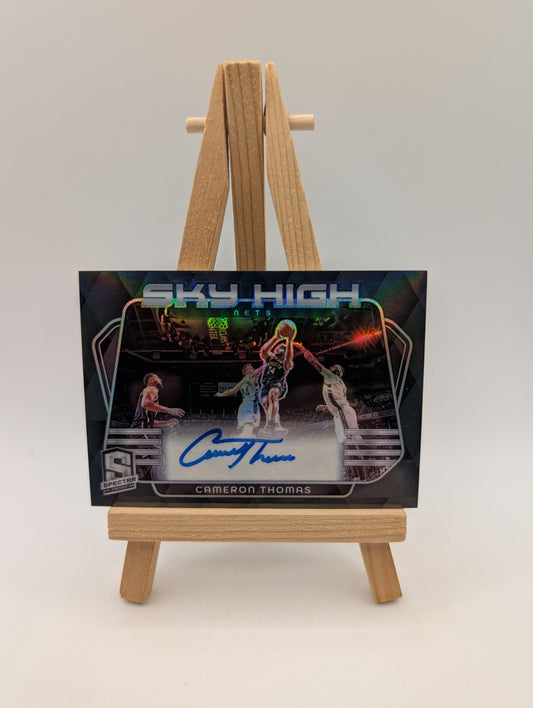 2023-24 Panini Spectra - Sky High Signatures Cameron Thomas #SKY-CAM /99 Auto.