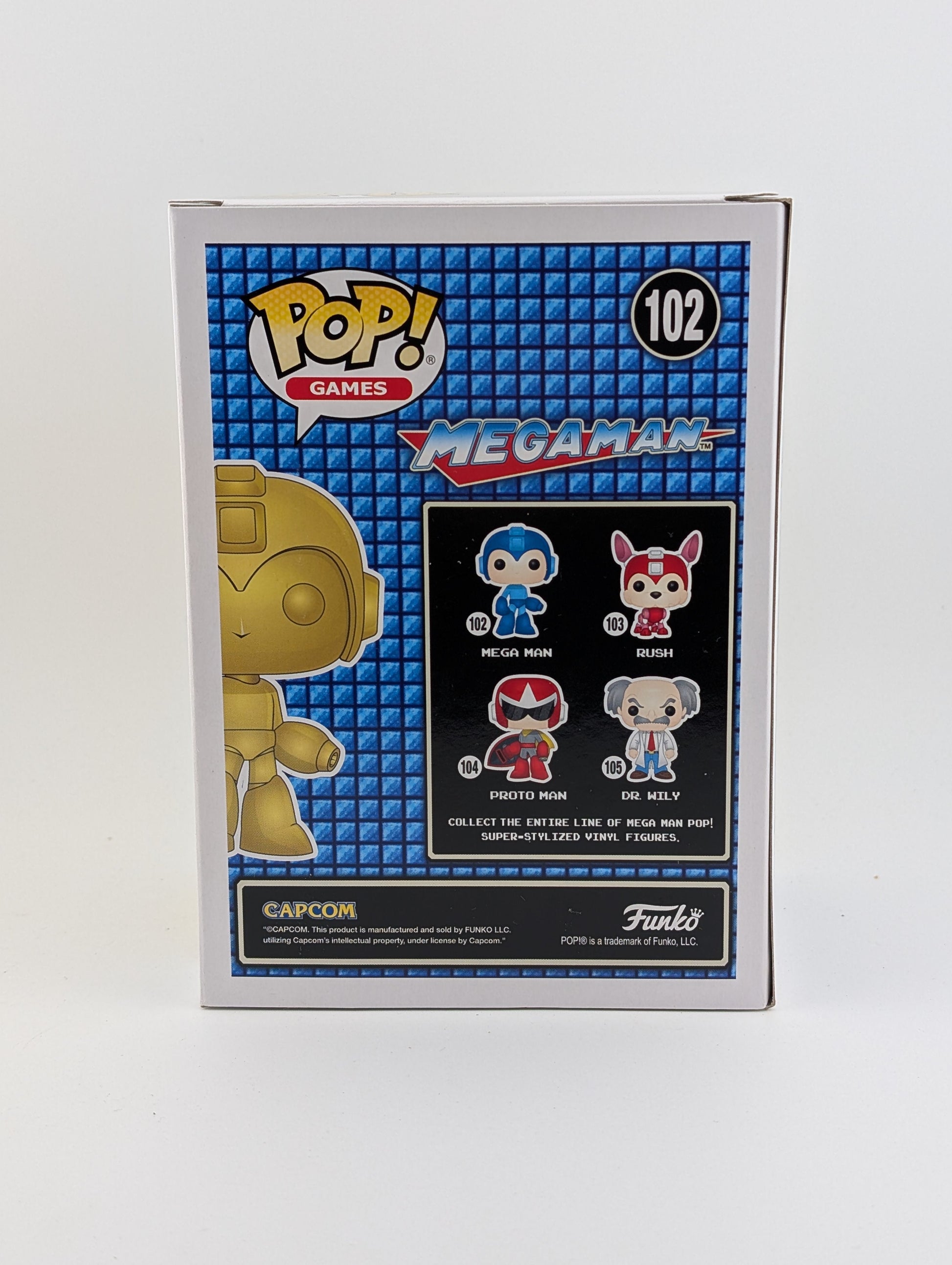 Funko POP! Games Megaman #102 Gold GameStop Exclusive New FRENLY BRICKS - Open 7 Days