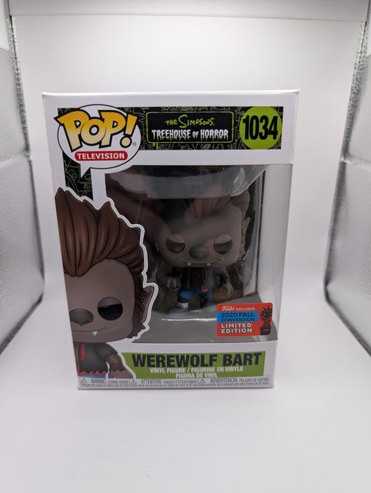 Funko Pop! Werewolf Bart #1034 The Simpsons Fall Convention 2020 Exclusive FRENLY BRICKS - Open 7 Days