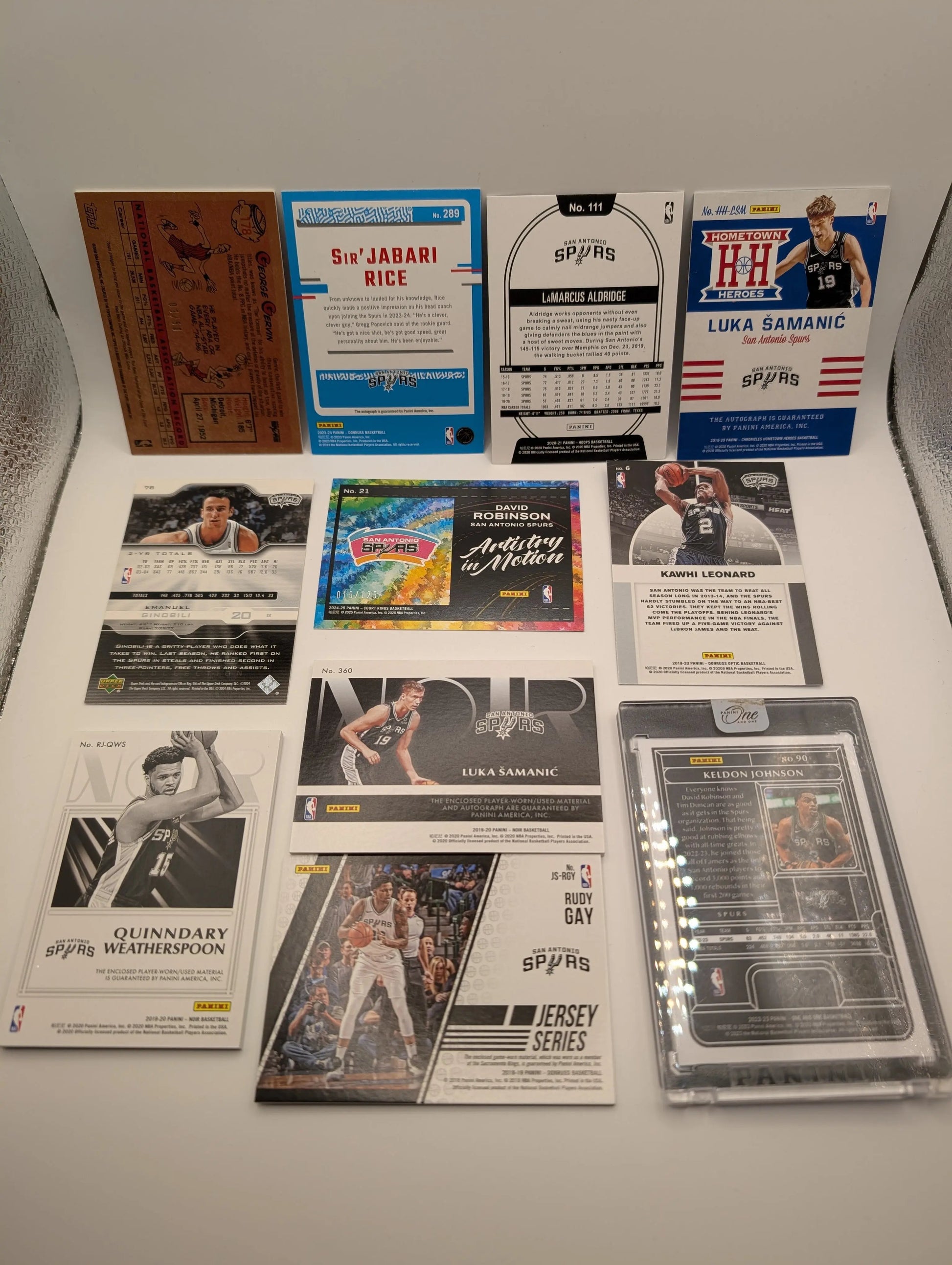 San Antonio Spurs NBA Basketball Card Lot, Rookies, Patch, Auto, George Gervin FRENLY BRICKS - Open 7 Days