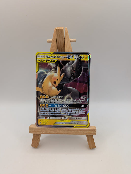 Pikachu & Zekrom GX 33/181 Sun & Moon Team Up (NM) FRENLY BRICKS - Open 7 Days