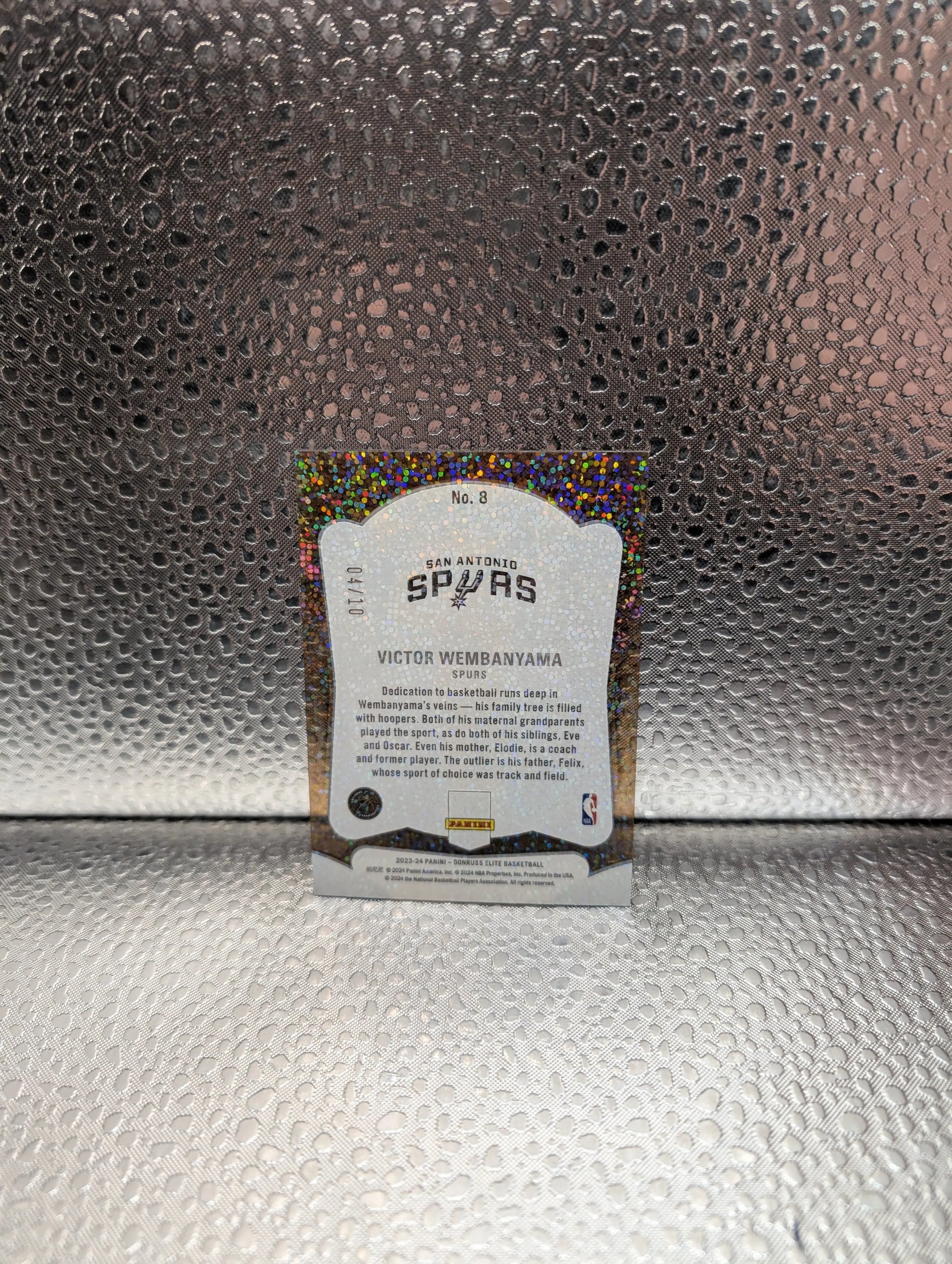 Victor Wembanyama 04/10 Glass Masters Panini Elite FRENLY BRICKS - Open 7 Days