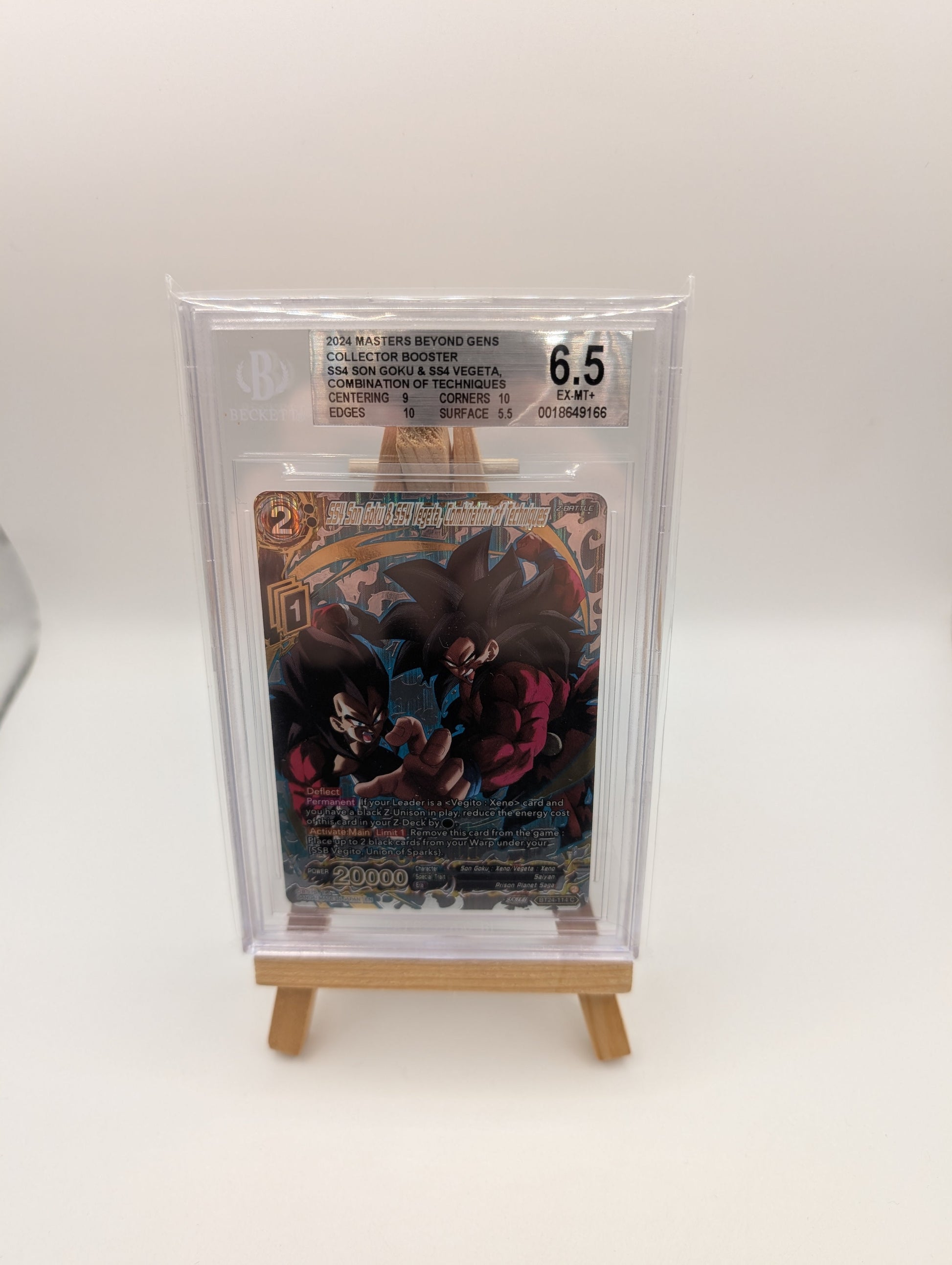 SS4 Son Goku & SS4 Vegeta, Combination of Techniques (Silver) Beyond Generations BGS 6.5 FRENLY BRICKS - Open 7 Days
