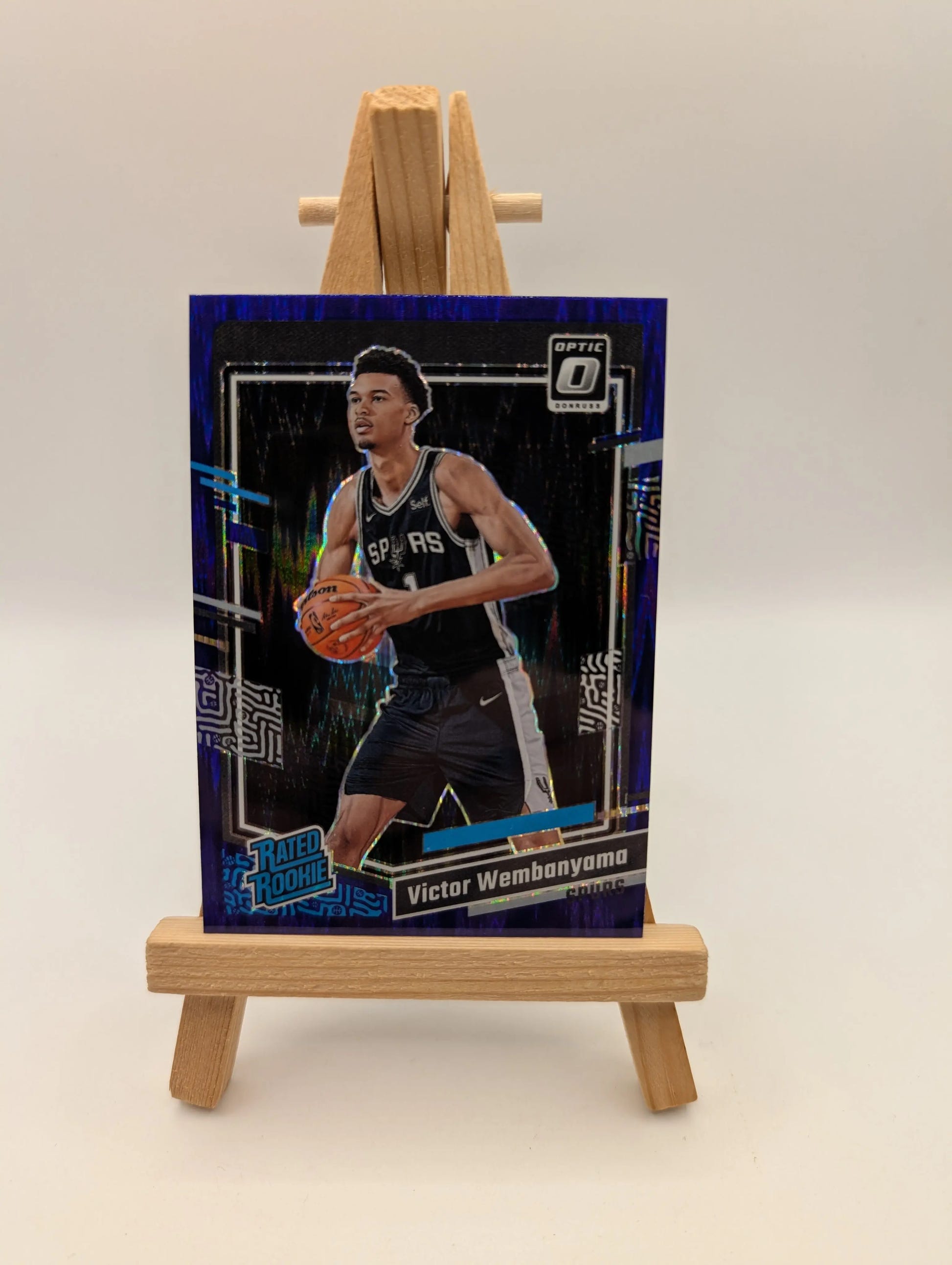 2023-24 Donruss Optic Rated Rookie Victor Wembanyama Purple Shock Prizm RC FRENLY BRICKS - Open 7 Days image 2