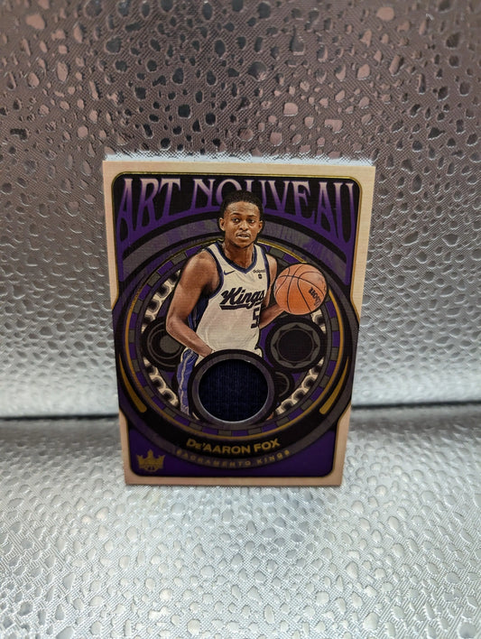 2024-25 COURT KINGS ART NOUVEAU GAME WORN JERSEY DE'AARON FOX KINGS FRENLY BRICKS - Open 7 Days