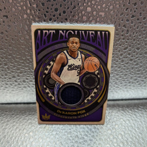 2024-25 COURT KINGS ART NOUVEAU GAME WORN JERSEY DE'AARON FOX KINGS FRENLY BRICKS - Open 7 Days