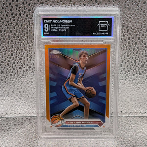 2023 TOPPS CHROME ORANGE REFRACTOR #196 CHET HOLMGREN /25 Arena 9 FRENLY BRICKS - Open 7 Days
