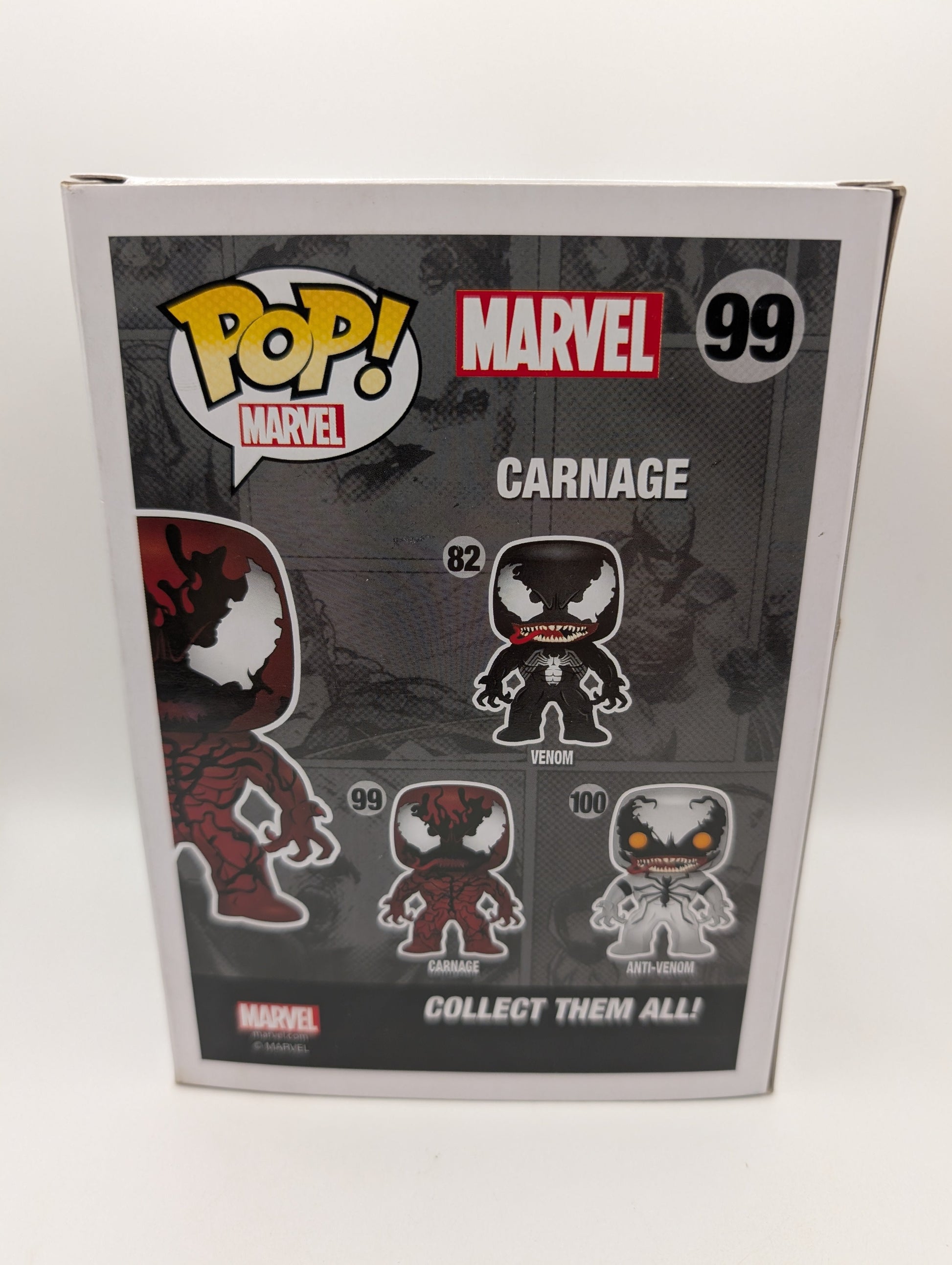 Funko POP! Marvel - Carnage #99 Vinyl Bobble-Head FRENLY BRICKS - Open 7 Days