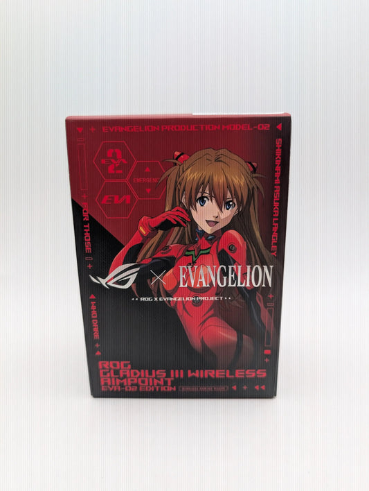 Asus ROG Gladius III Wireless AimPoint Eva-02 Mouse - Evangelion broken seal FRENLY BRICKS - Open 7 Days