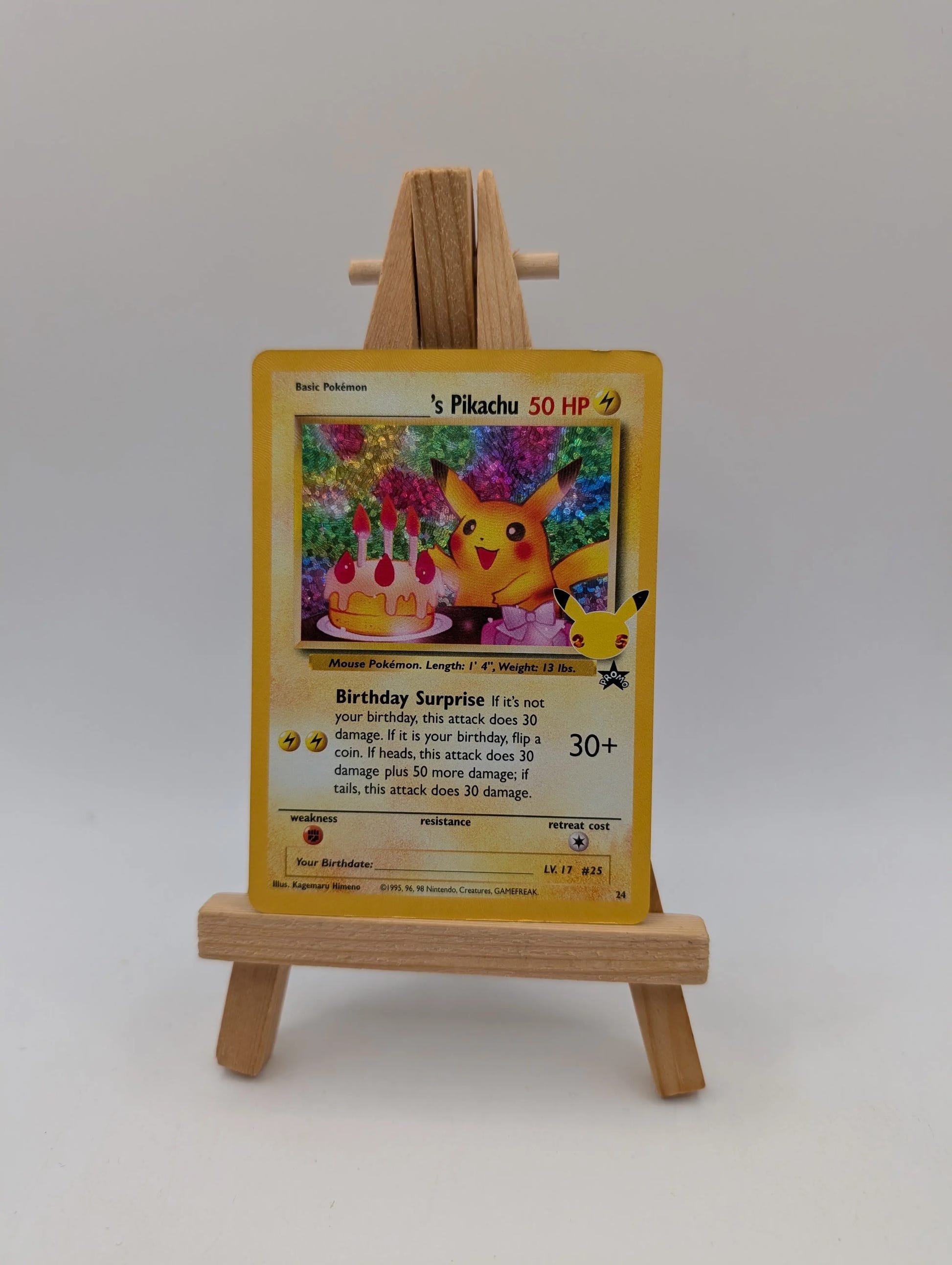 Pokemon TCG Birthday Pikachu 24 Celebrations Classic Collection Ultra Rare MP/HP FRENLY BRICKS - Open 7 Days image 1
